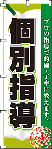 個別指導のぼり旗緑・目指せ合格-0270046IN