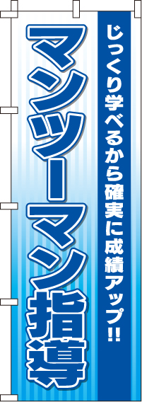 マンツーマン指導のぼり旗 0270050IN