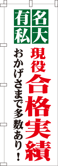 有名私大合格実績のぼり旗0270078IN