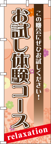 お試し体験コースのぼり旗 0330094IN