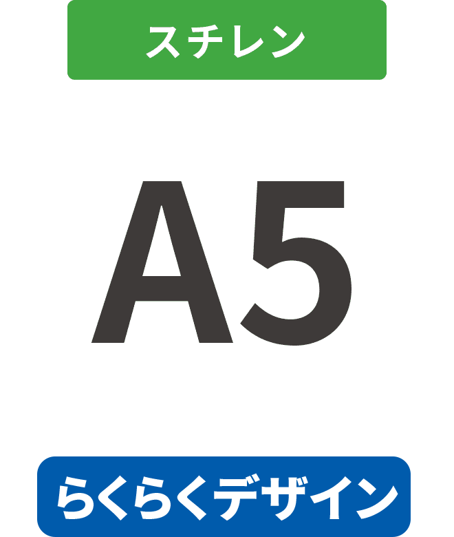 【らくらくデザイン】スチレン7mm厚半光沢紙貼り合わせパネル A5(148mm×210mm)