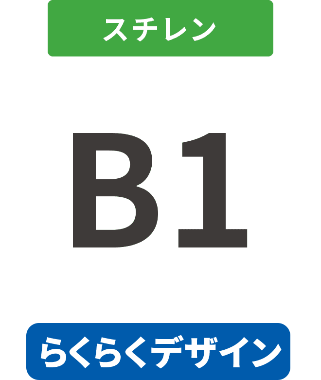 【らくらくデザイン】スチレン7mm厚半光沢紙貼り合わせパネル B1(728mm×1030mm)