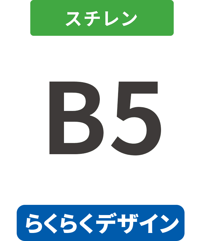 【らくらくデザイン】スチレン7mm厚半光沢紙貼り合わせパネル B5(182mm×257mm)