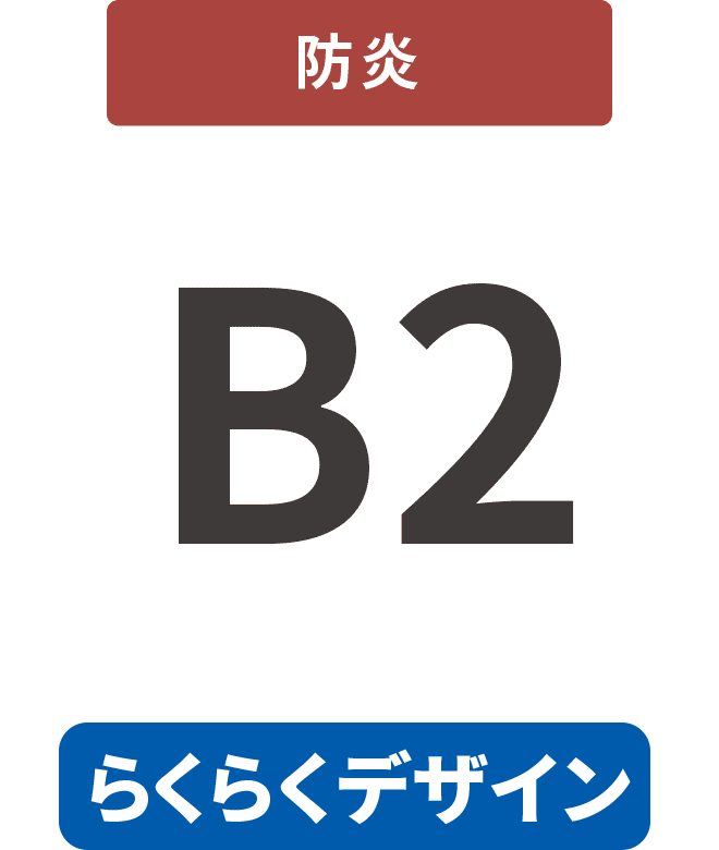 【らくらくデザイン】防炎7mm厚パネル B2(515mm×728mm)