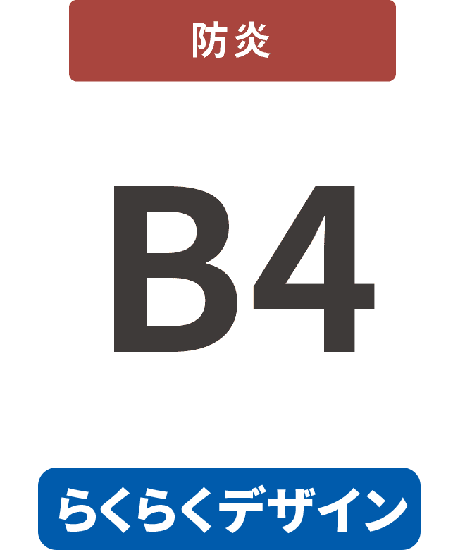 【らくらくデザイン】防炎7mm厚パネル B4(257mm×364mm)