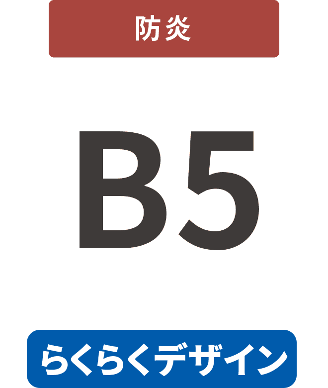 【らくらくデザイン】防炎7mm厚パネル B5(182mm×257mm)