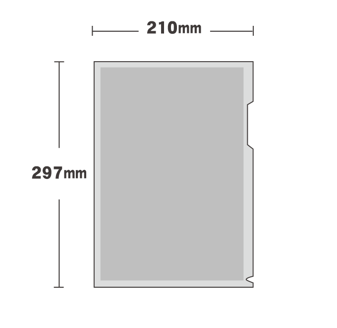 【データ入稿】A4オリジナルクリアファイル　(オンデマンド印刷)